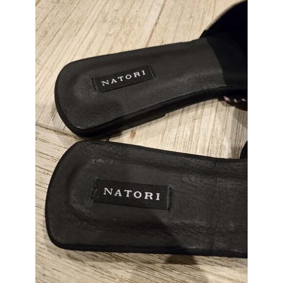 Natori Women's Adore Hana Satin Slides Multicolor Size 8 Slippers - Picture 7 of 8